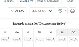 La APP de AUGC ya permite al guardia civil organizar y consultar su cuadrante laboral de manera sencilla y eficaz