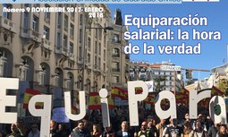La equiparación salarial, portada del noveno número de 'La Revista' de AUGC, que ya puedes descargarte