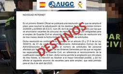 AUGC envía un escrito a la Directora General para que revoque la decisión de ampliar tres meses más el plazo para resolver la adjudicación de destinos