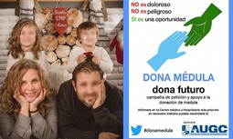 AUGC pide apoyo a la campaña para donar médula ósea impulsada por un compañero de Málaga para su esposa