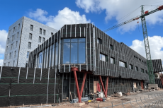 Obras en el cuartel de As Cancelas (Santiago de Compostela)