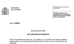 Los Guardias Civiles destinados en el Campo de Gibraltar no recibirán 235 chalecos antibalas internos