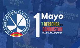 Guardias civiles exigen igualdad laboral y reconocimiento como grupo de riesgo en el Día del Trabajador