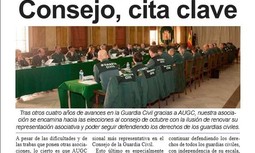 AUGC Madrid lanza un boletín especial sobre las elecciones al consejo de la Guardia Civil