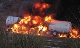 Heróica actuación en la explosión de un camión cisterna de gas natural