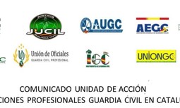 Comunicado en “Unidad de Acción” Asociaciones profesionales Guardia Civil en Cataluña