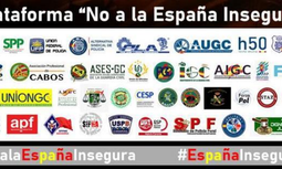 La Plataforma “No a la España insegura” muestra su rechazo a la reforma de la Ley de Seguridad Ciudadana