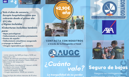 AUGC renueva con AXA su convenio de seguro de bajas