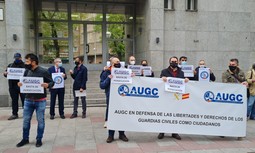 Concentración de AUGC contra la persecución a sus representantes