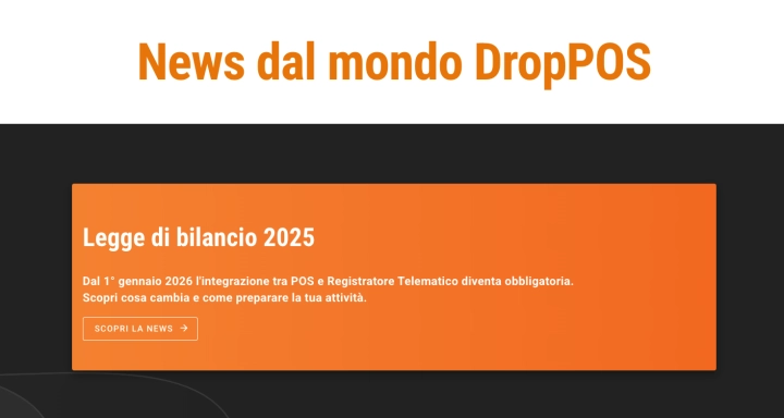 News DropPOS - Ultime Notizie e Aggiornamenti Sistemi di Pagamento