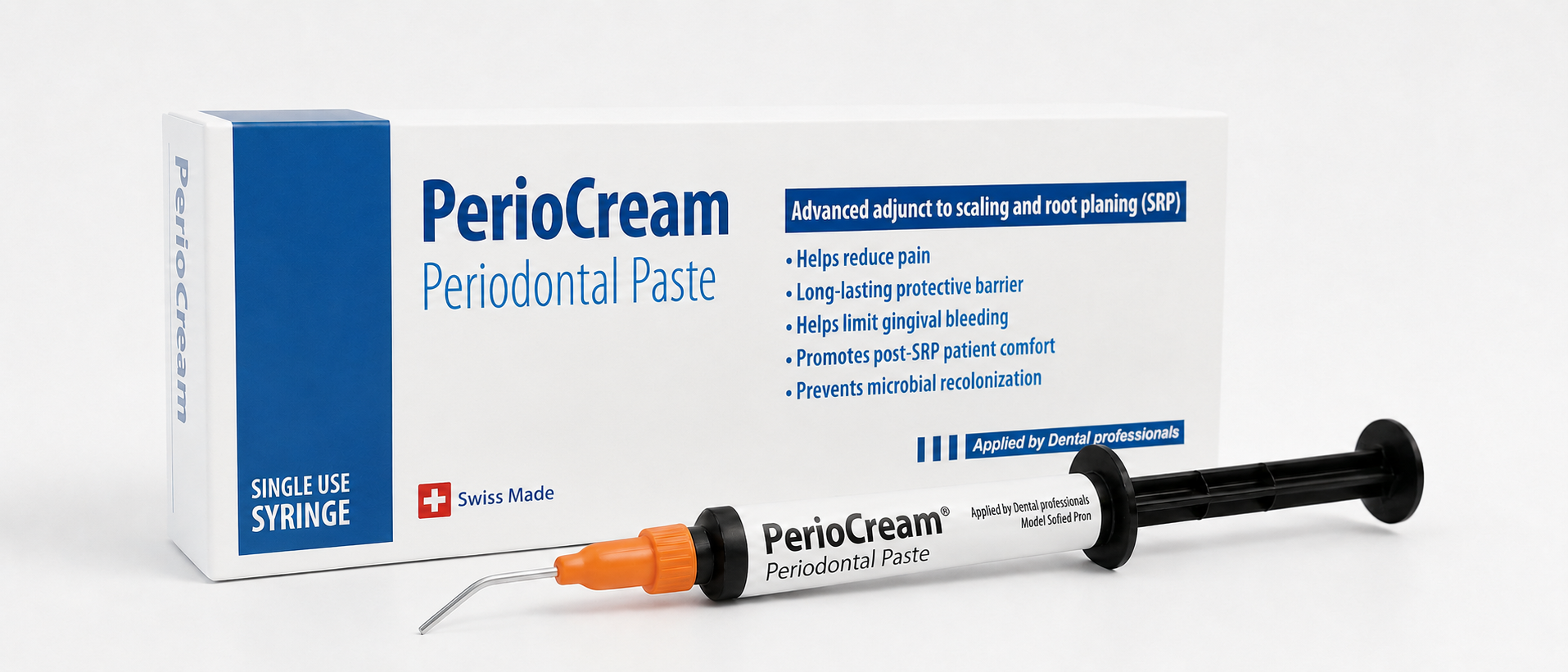 Confezione singola e siringa PerioCream
