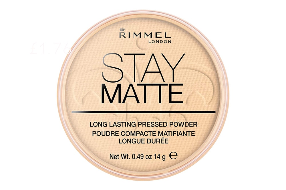 Rimmel London Stay Matte Pressed Powder, 001 Transparent, 14 g