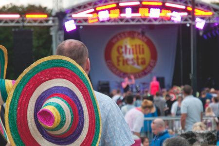 Chilli Fiesta music stage at West Dean Gardens