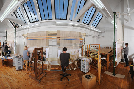 Tracey Emin's 'Vanishing Lake' weaved at West Dean Tapestry Studio