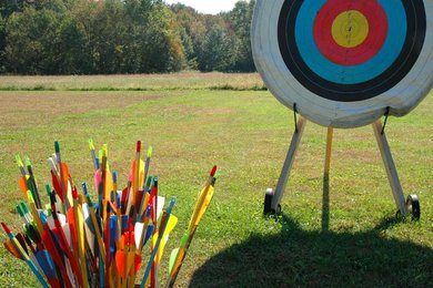 Archery on away days at West Dean College, West Sussex