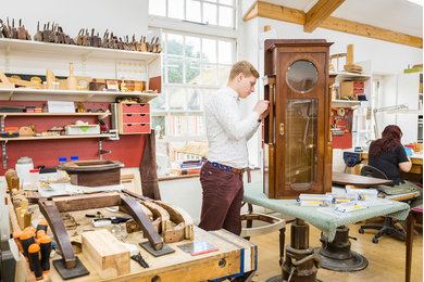 Furniture conservation student at West Dean College