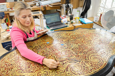 Furniture conservation student at West Dean College