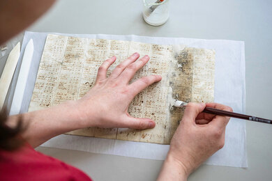Conservation of books at West Dean College
