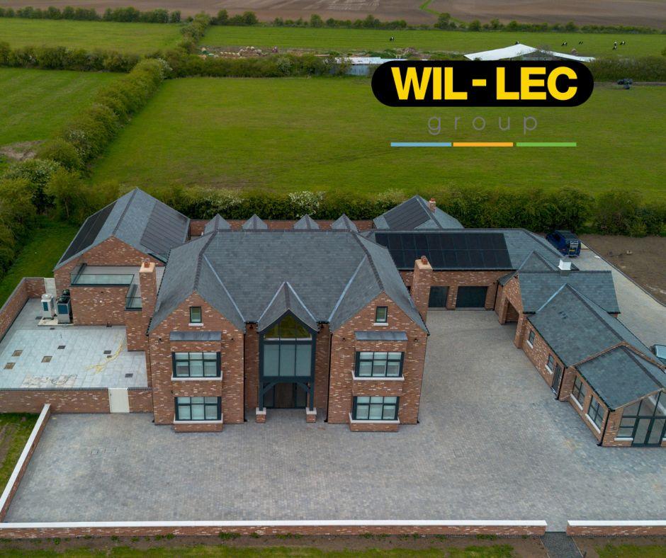 The new build showing the 4 strings of solar panels