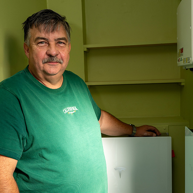 Jeremy Chapman and his Tesla Powerwall 3 installed by Wil-lec Group