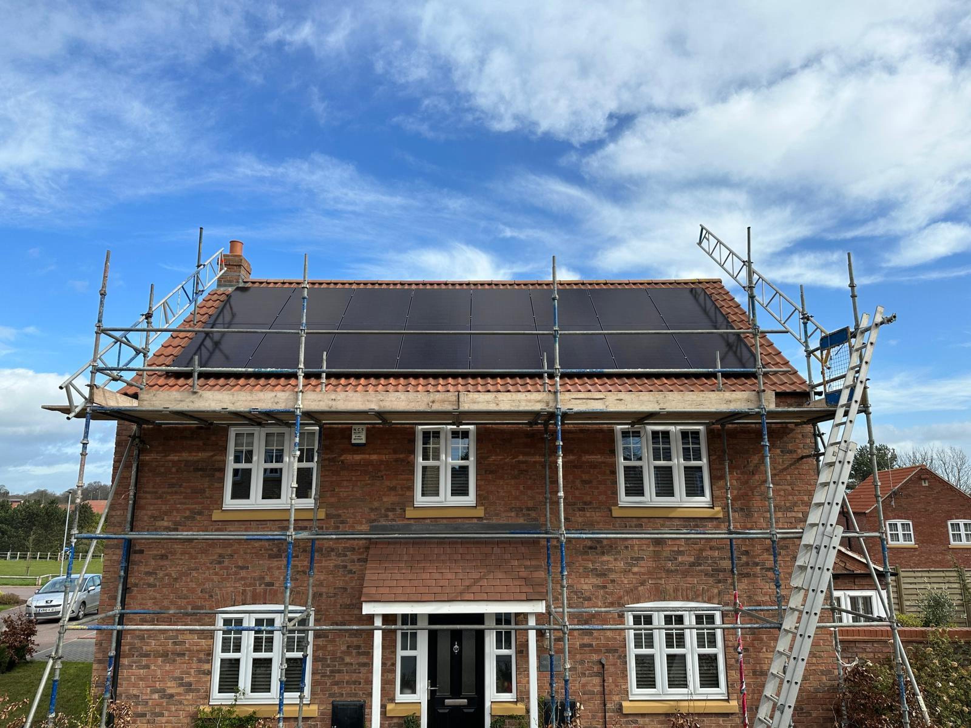 Solar panels installed by Wil-lec