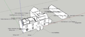 Sketchup model of house