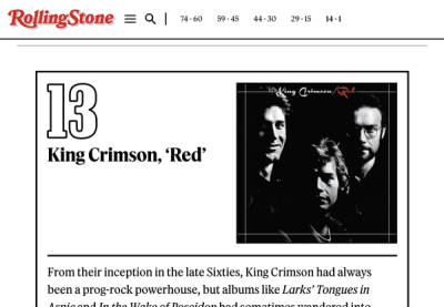 Red: best albums of '74