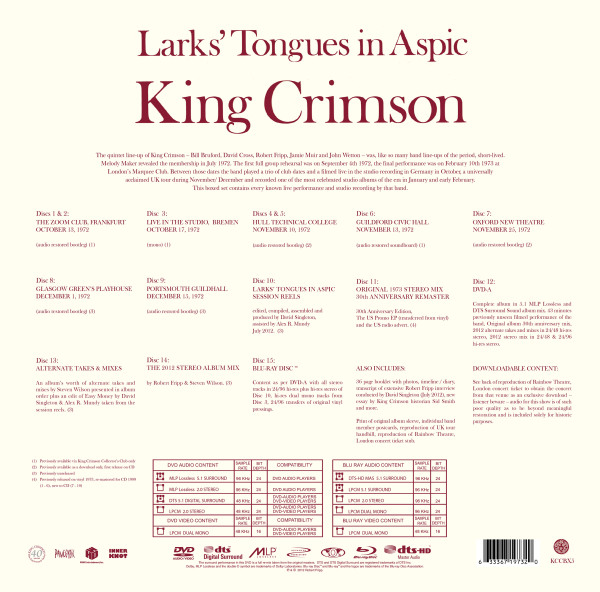 DGM Live: Larks Tongues In Aspic The Complete Recordings