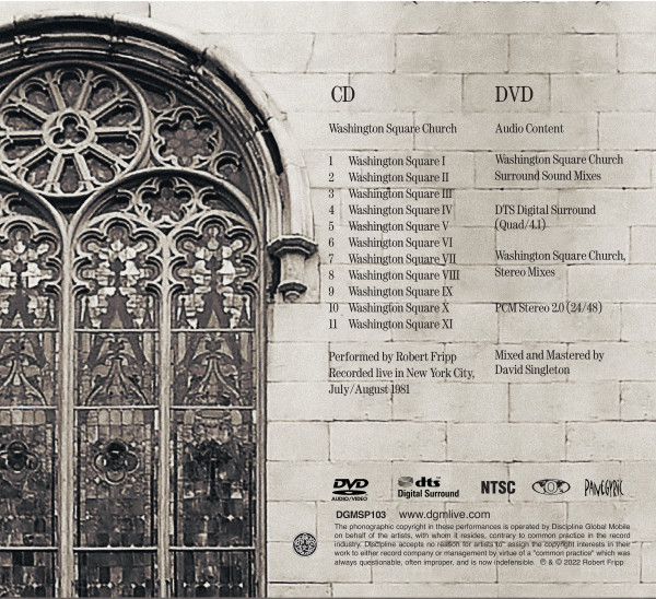 Washington Square CD back