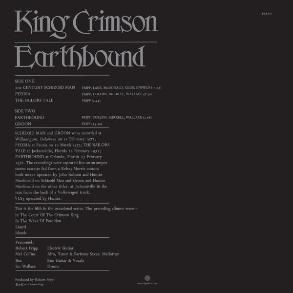DGM Live: Earthbound vinyl