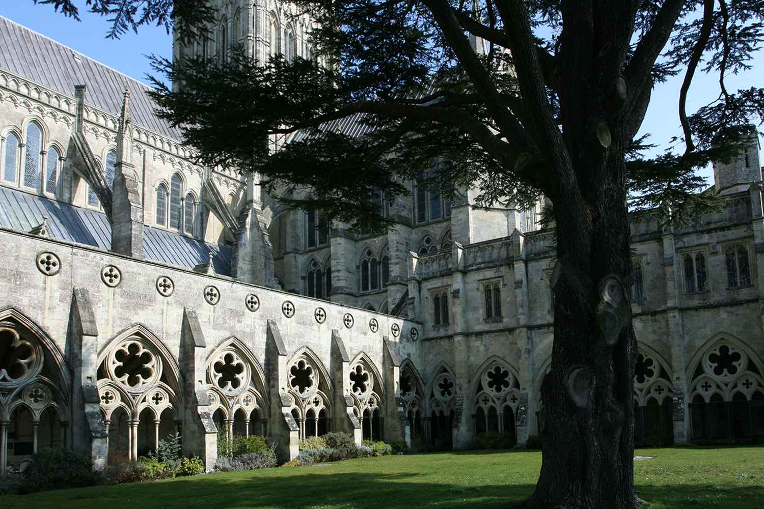 Cathedral cloisters.