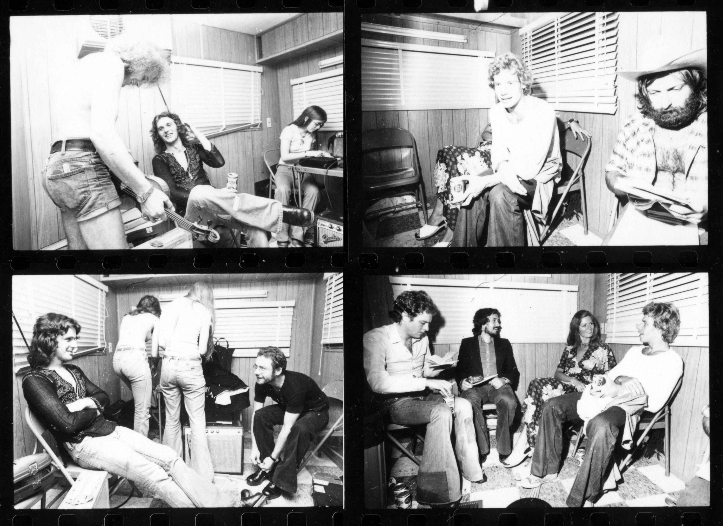 Backstage, after the show
