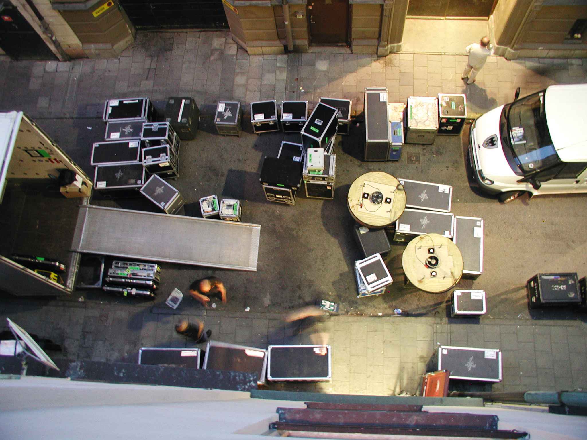 Loading out in Stockholm, 2003.