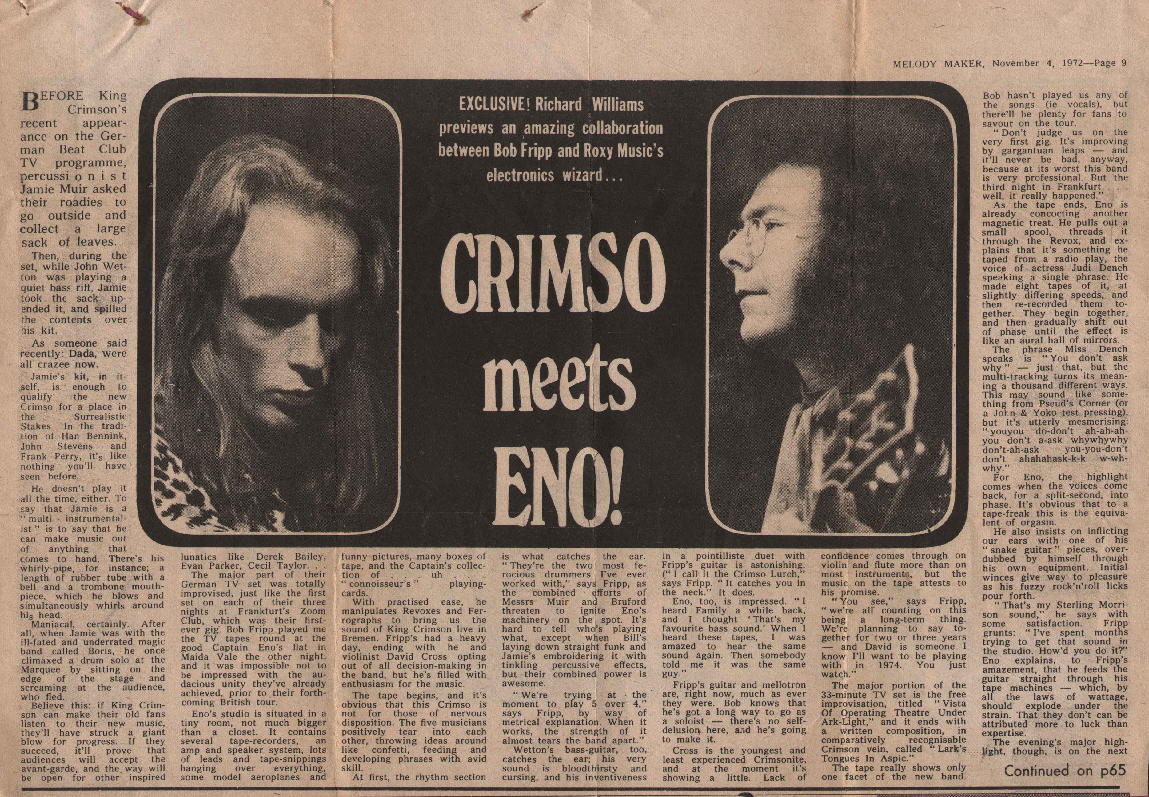 DGM Live: Robert Fripp @80 Week 4