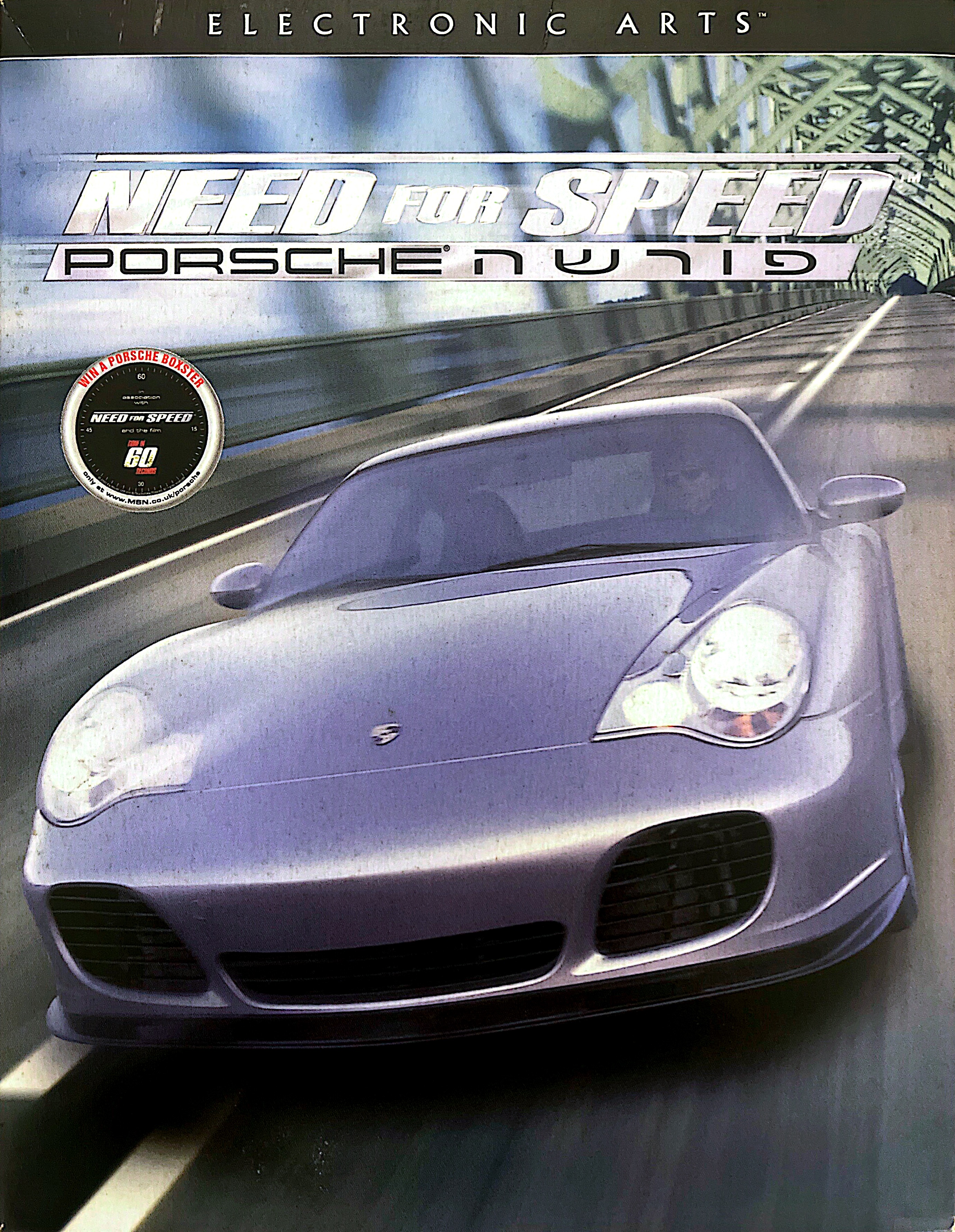 ניד פור ספיד needs for speed הצורך במהירות פורשה 2000 בהוצאת הד-ארצי