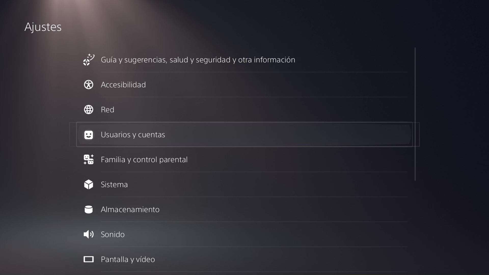 PS5 Account (not key) Instructions: 43 PS5 Solución de problemas - Console Settings
