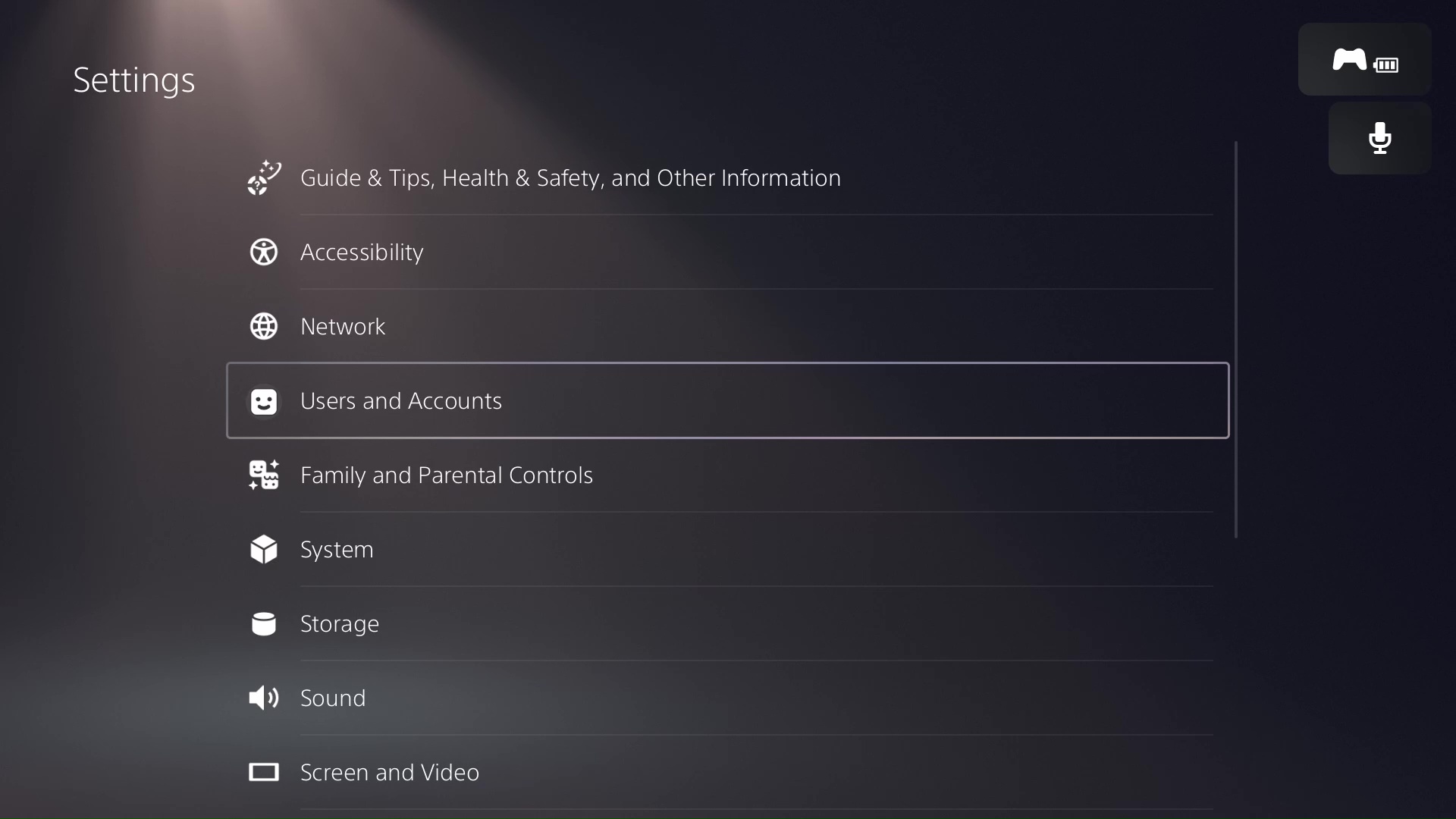 PS5 Account (not key) Instructions: 43 PS5 troubleshooting - Console Settings