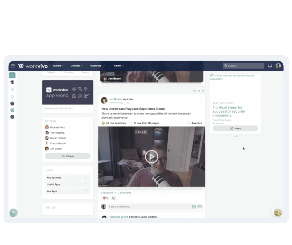 Livestream Playback Experience