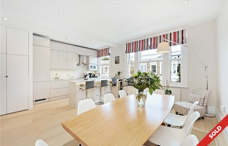 Perham Road Beautifully presented 4 bedroom flat on the top two floors in the West Kensington Conservation Area