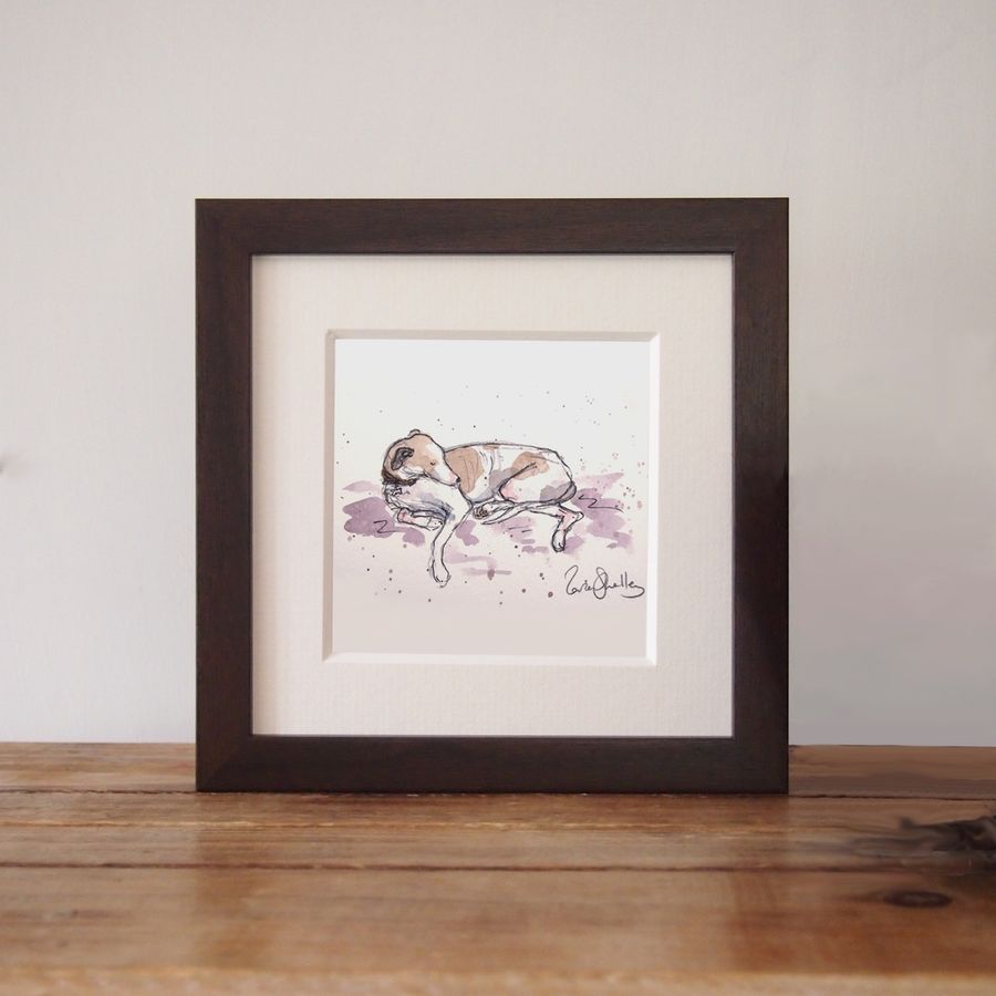 Pencil portrait of a greyhound
